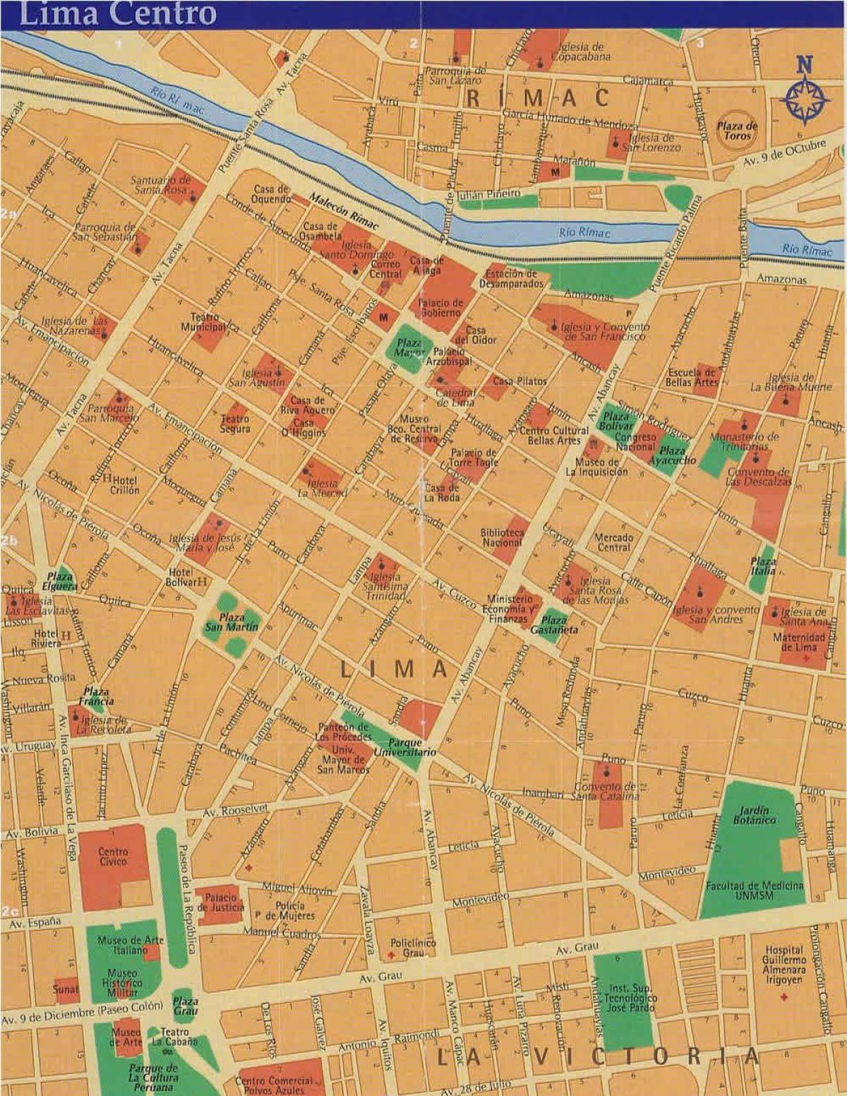 Lima peru city map