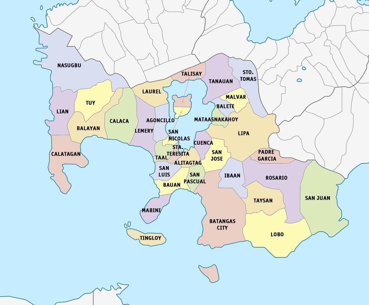 Karte von Lima batangas