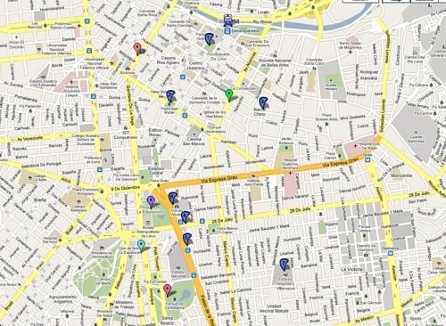 Lima, peru-bus route map