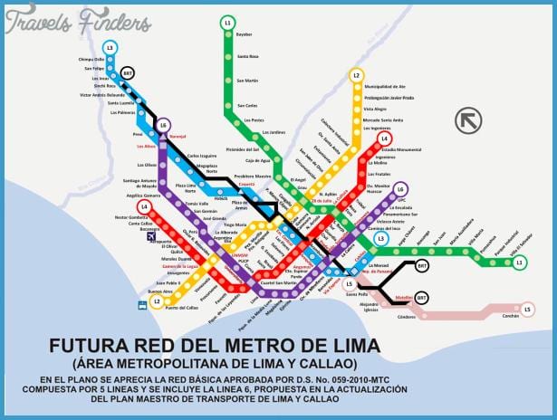 Karte des metropolitano Lima