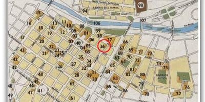 Anzeigen der historischen Zentrum von Lima