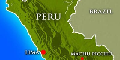 Karte der Hauptstadt von peru