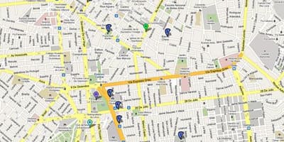 Lima, peru-bus route map
