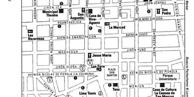 Karte von Lima-walking-tour