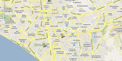 Karte von lince-Lima-peru