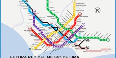 Karte des metropolitano Lima